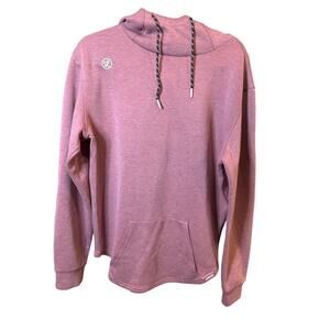 Legends Women’s Dusty Pink Scuba Hoodie Size Large Hooded Athleisure Pullover